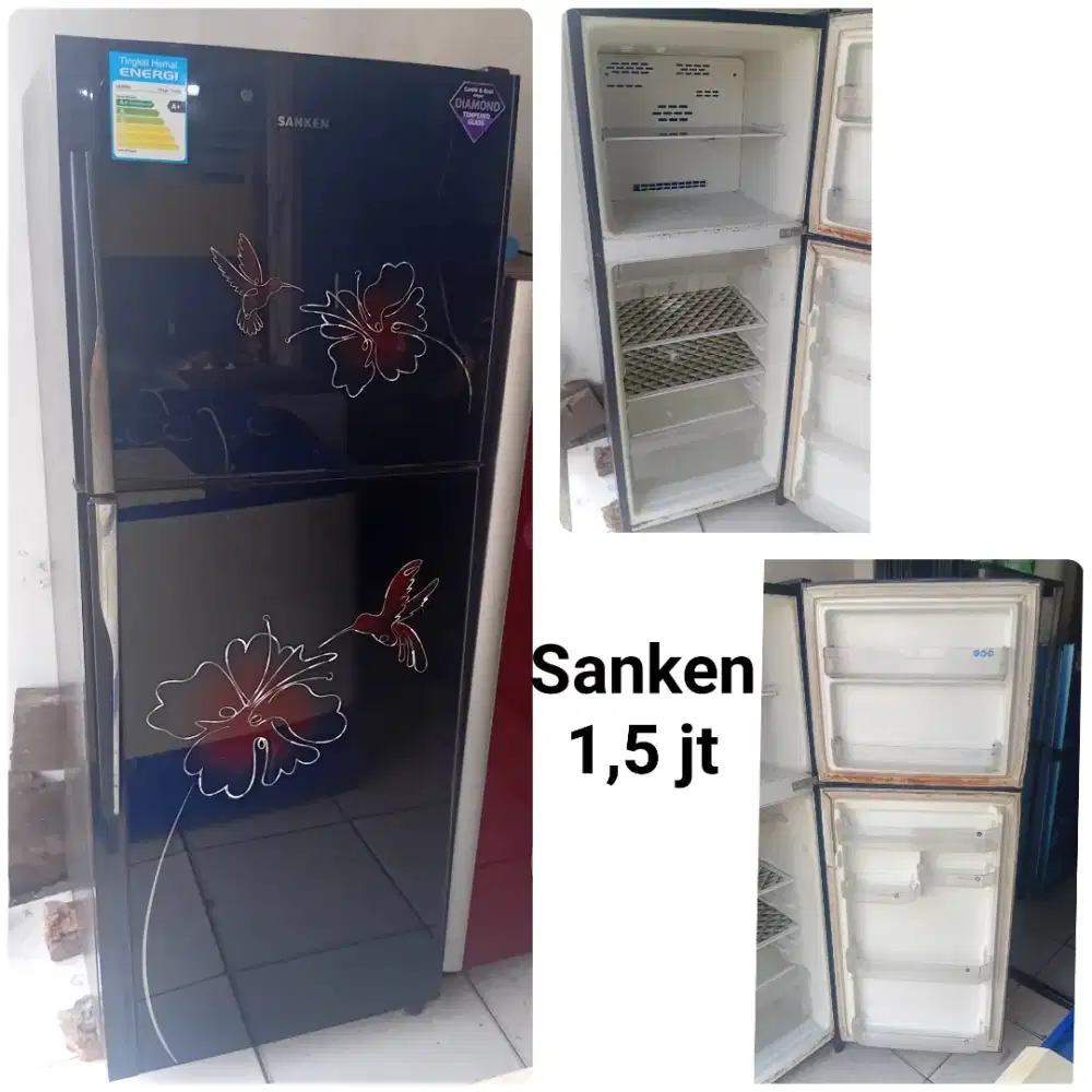 Kulkas SANKEN bekas bergaransi