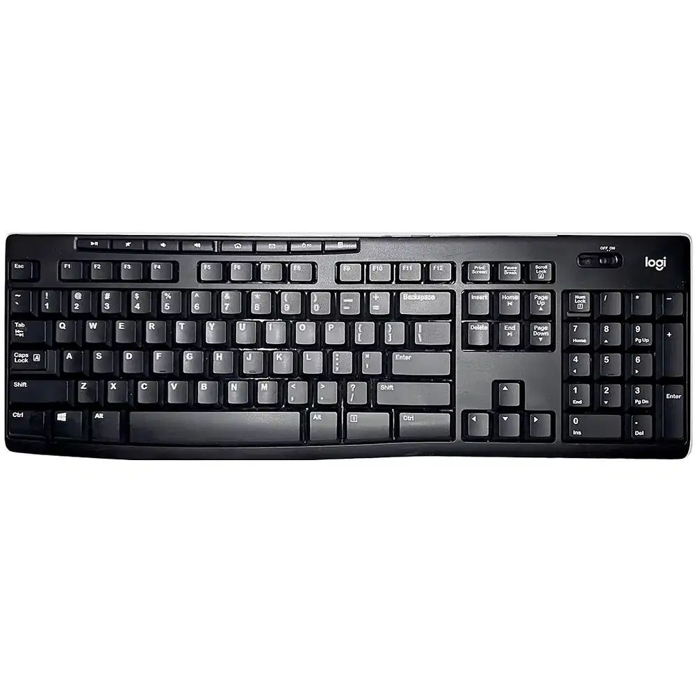 260403A Original Logitech K270 Graphite Wireless Full-Size Keyboard Bl