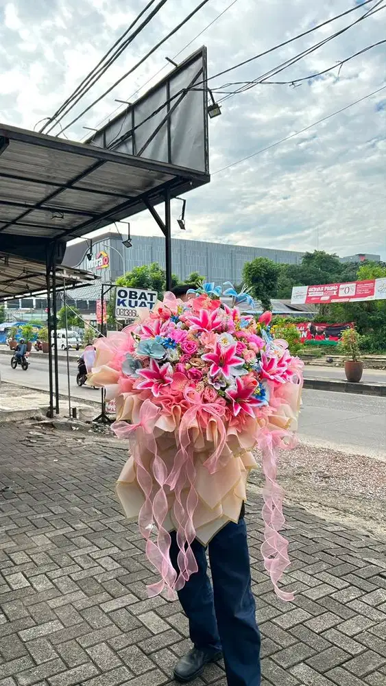 buket bunga cantik