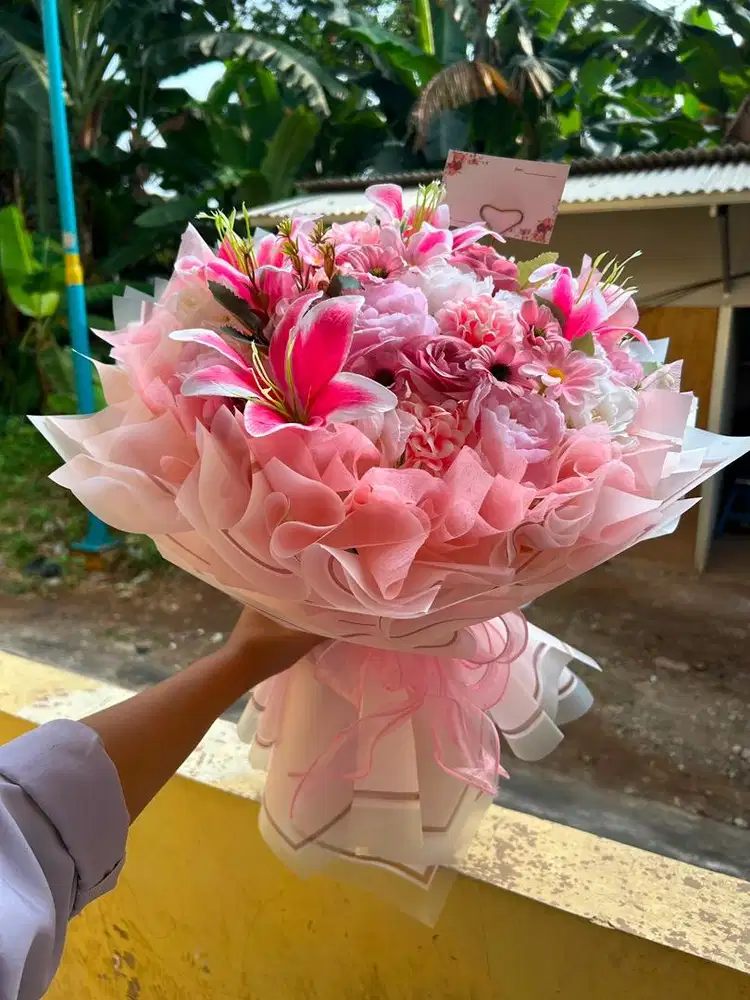buket bunga pinky