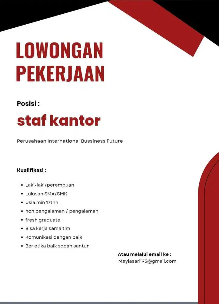 Open loker Staff office