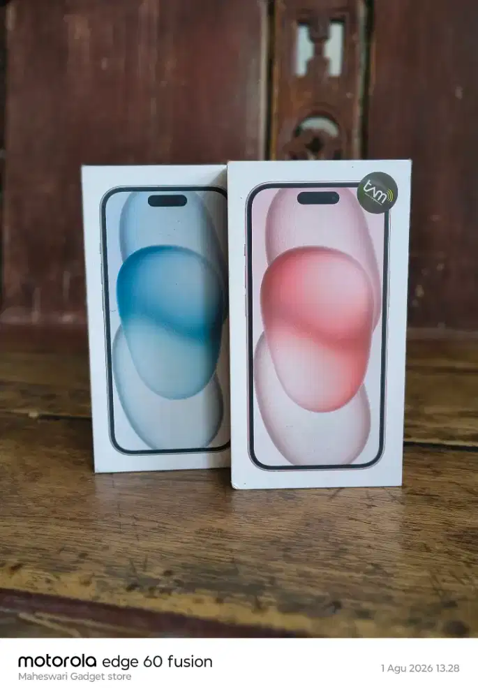 iPhone 15 128GB baru segel greenpeel resmi iboxa