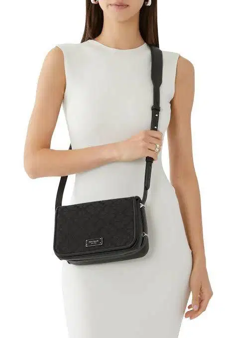 Kate Spade Flower Jacquard Small Flap Crossbody Bag