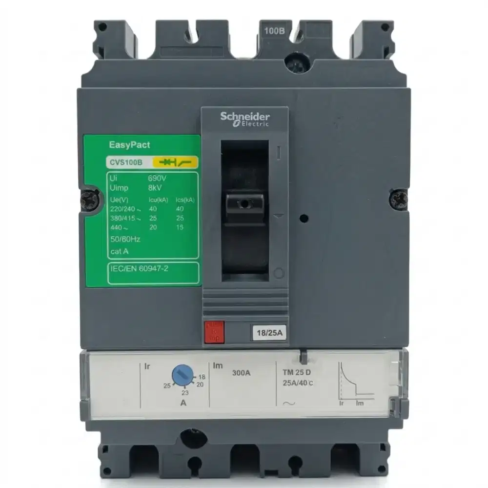 Mccb 25 a 3P Schneider Easy Patch CVS 100B 18/25 A