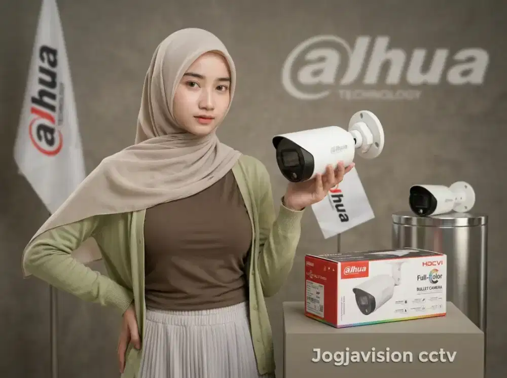 Paket cctv murah dahua full color malam tetap berwarna