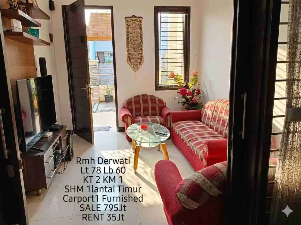 Rumah Furnished Derwati dekat Summarecon