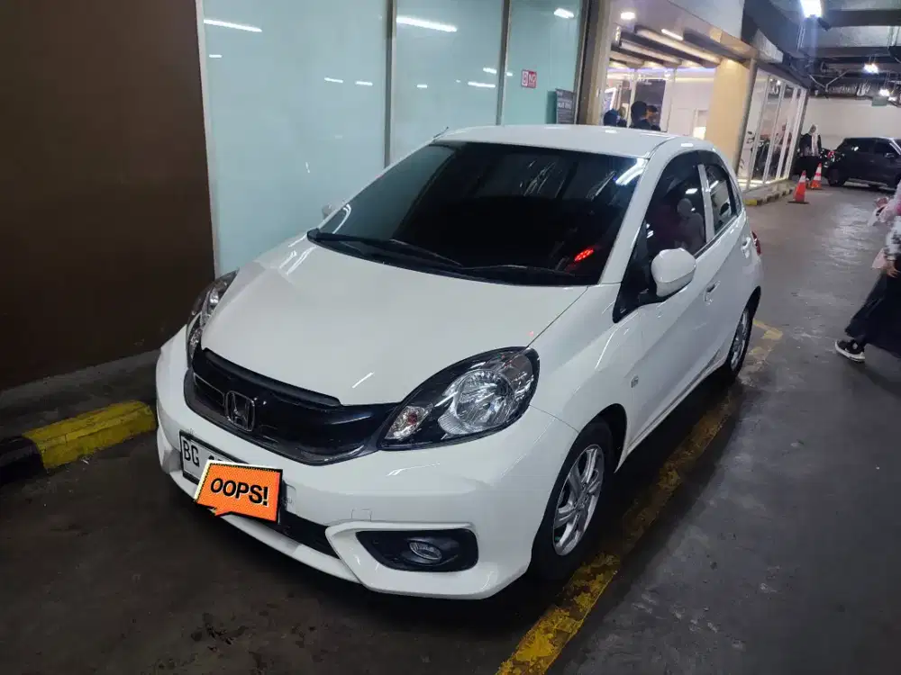 Honda Brio E CVT (Automatic) thn 2018 putih top condition