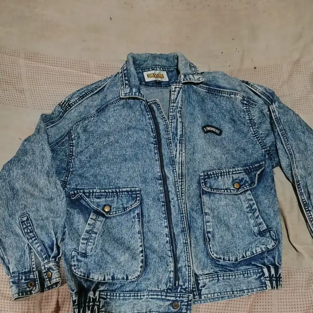 Jaket denim XL tebel