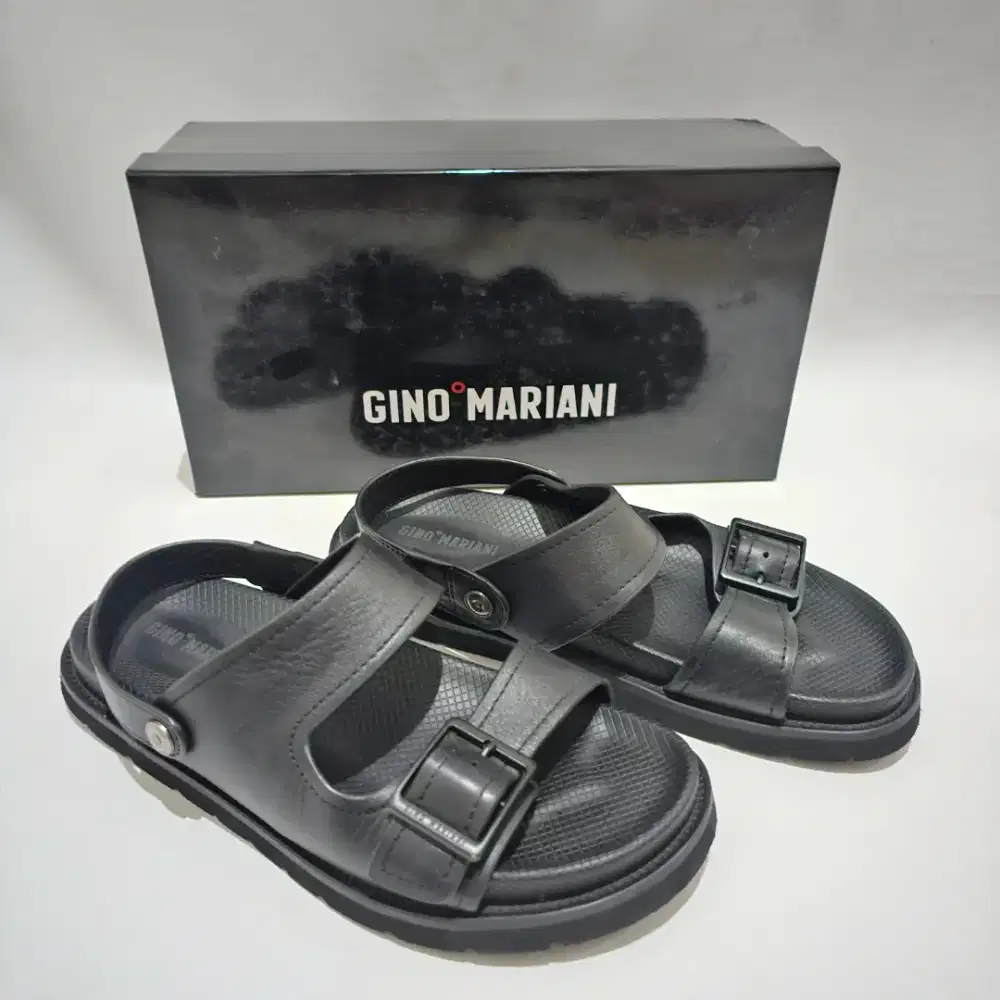 Sepatu Sendal Gino Mariani Ori Hitam + Box
