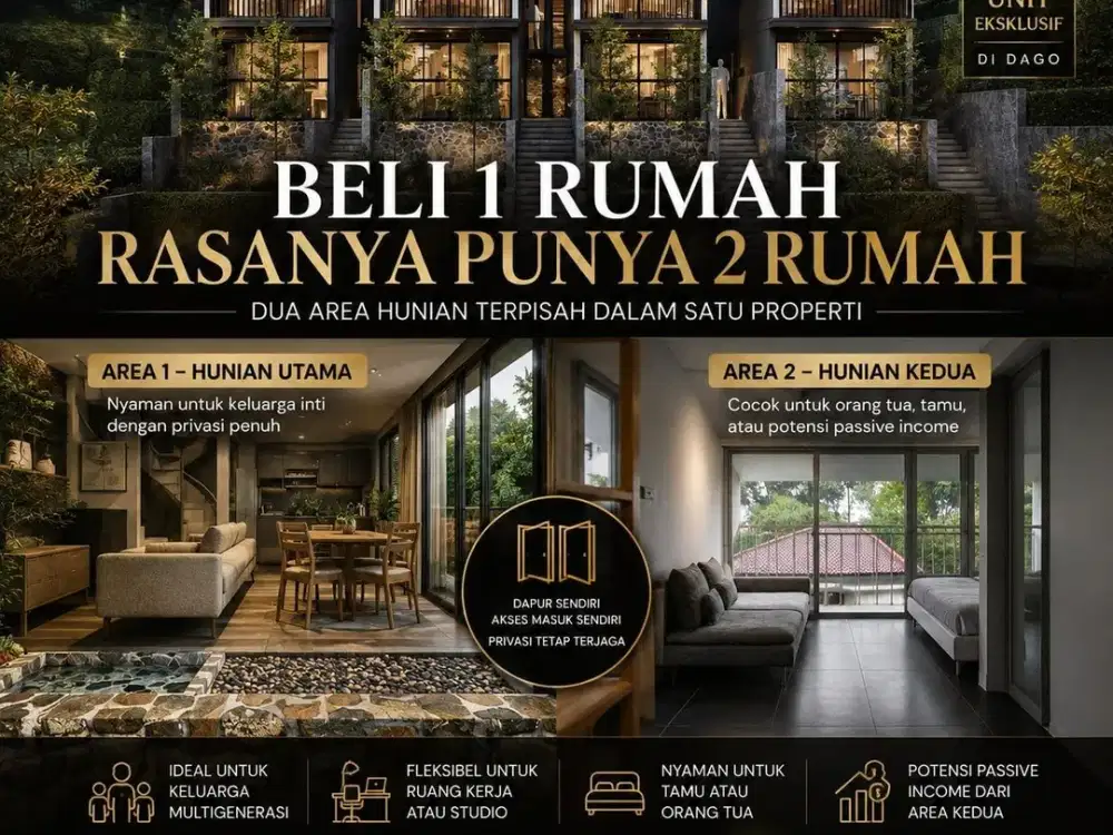 Rumah Eksklusif Di Kawasan Dago Bandung Dekat Golf Course - Nego