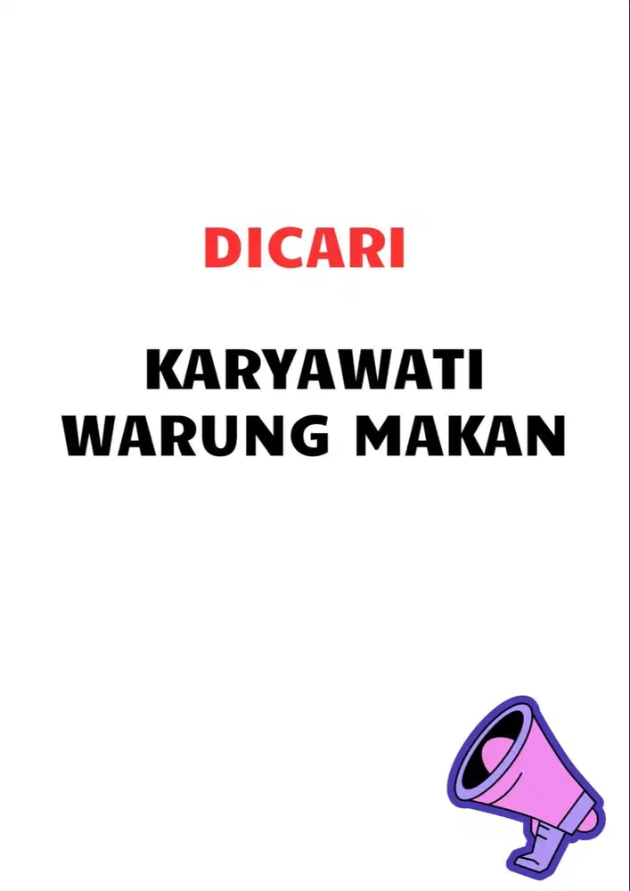 Dicari Karyawati