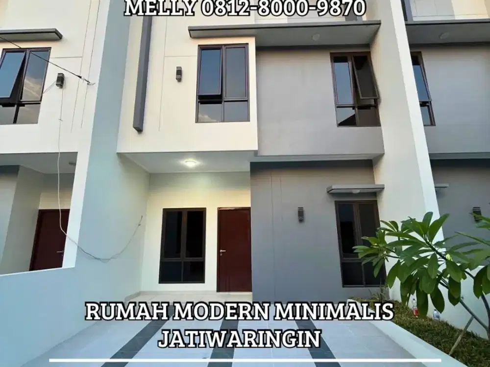 Rumah Cluster Jatiwaringin Baru Dekat Mcd Siap Huni Modern Minimalis