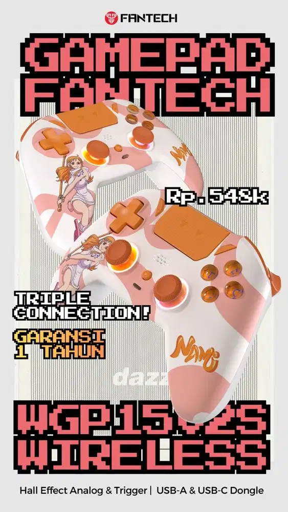 FANTECH GAMEPAD WGP15 GARANSI 1 TAHUN