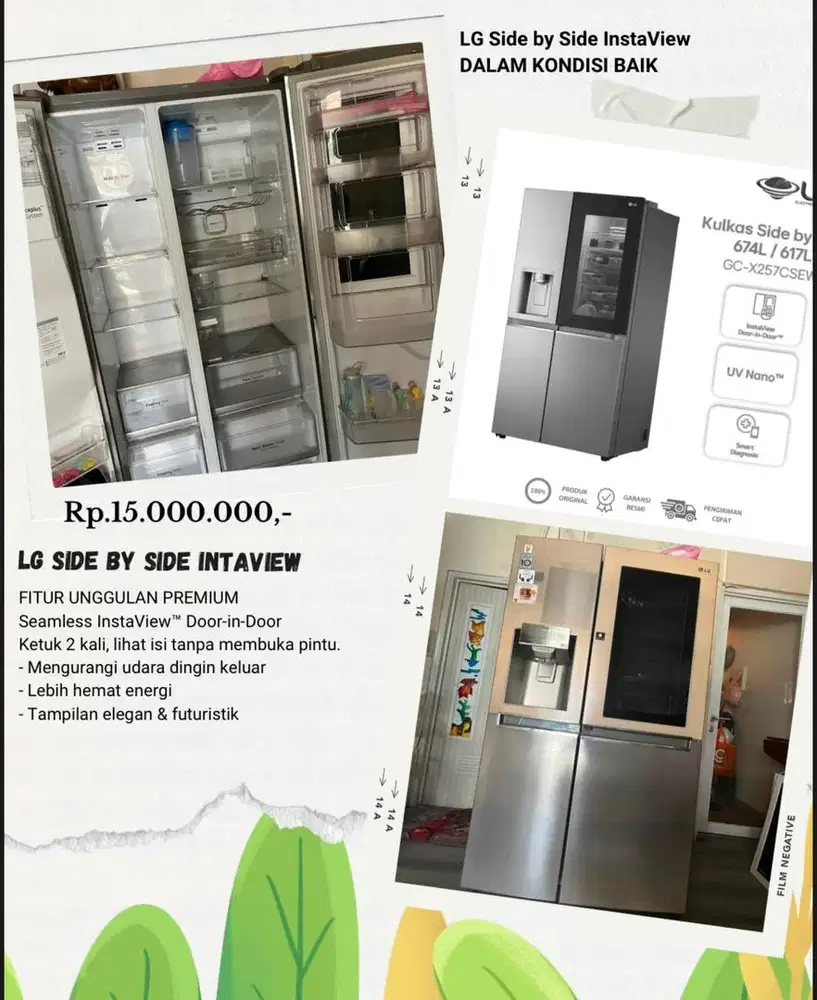 KULKAS LG SIDE BY SIDE INTAVIEW