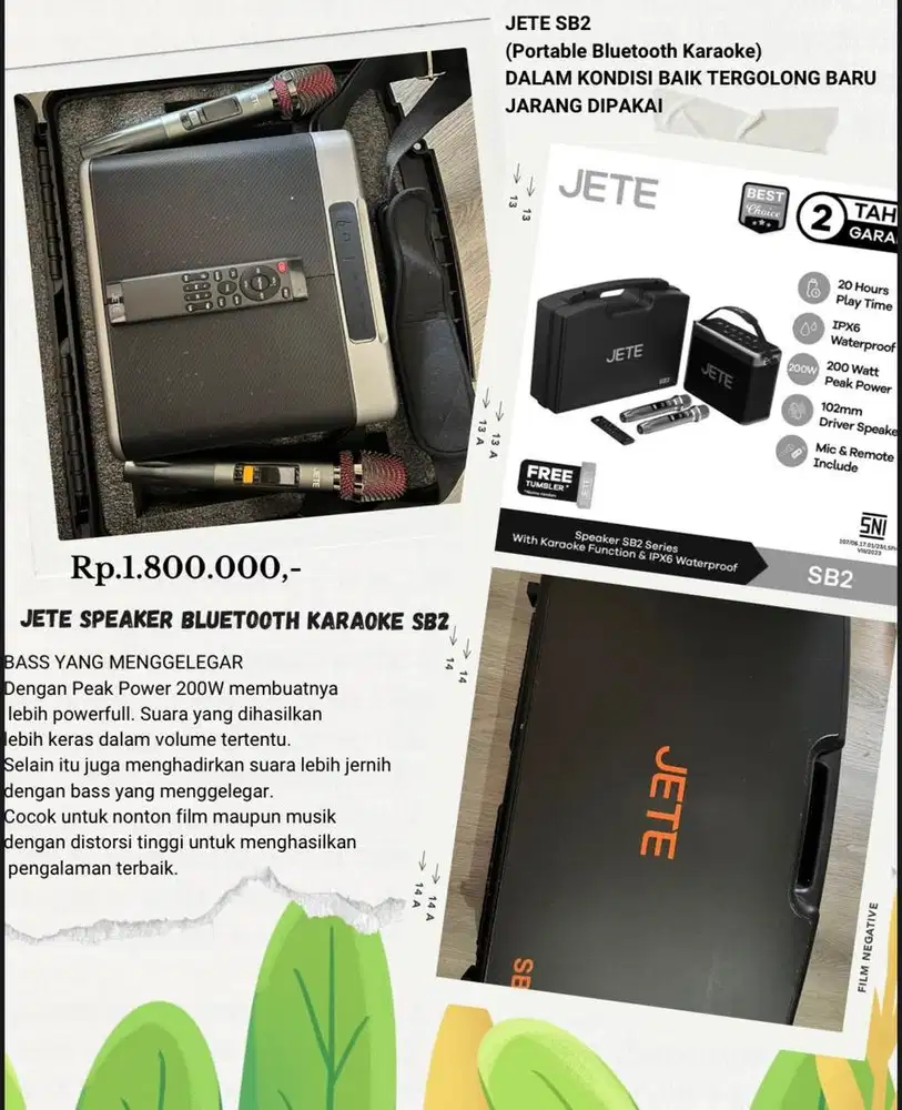 JETE SPEAKER BLUETOOTH KARAOKE