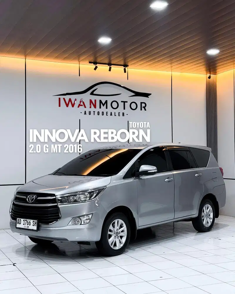 Plat AD ! Toyota Innova Reborn 2.0 G MT Tahun 2016