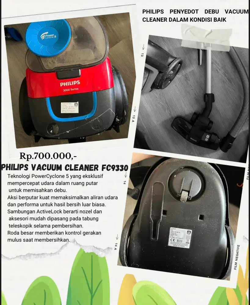 VACUUM CLEANER PHILIPS FC9330
