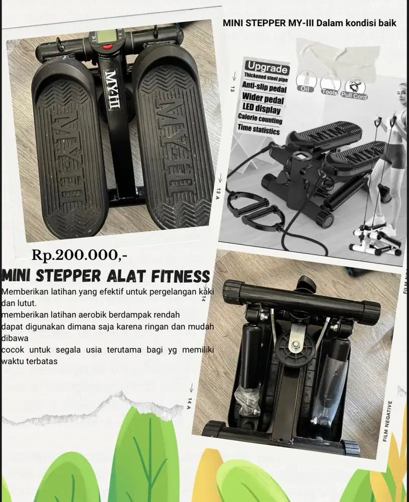 MINI STEPPER ALAT FITNESS MURAH UNTUK DIRUMAH