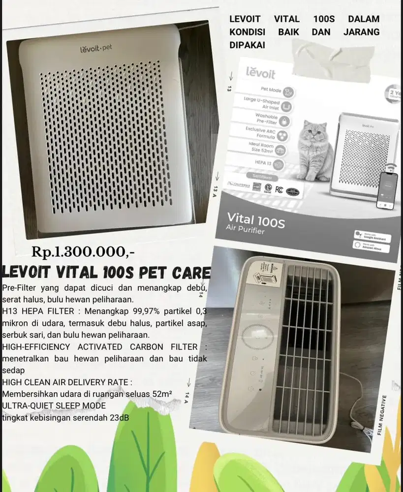 LEVOIT VITAL 100S PET CARE CAT DOG
