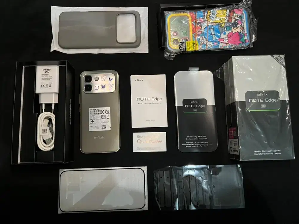 INFINIX NOTE EDGE 5G 8/256 99% MULUS 2 MINGGU PAKAI GARANSI JULY 2027