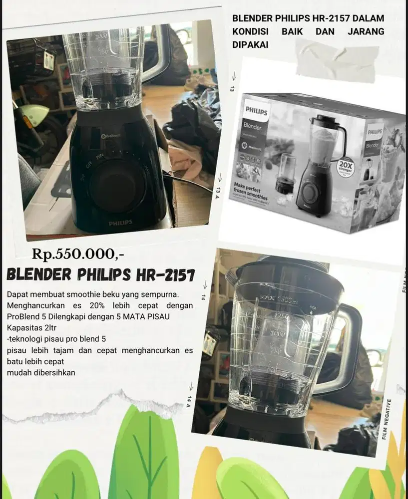 BLENDER PHILIPS HR 2157