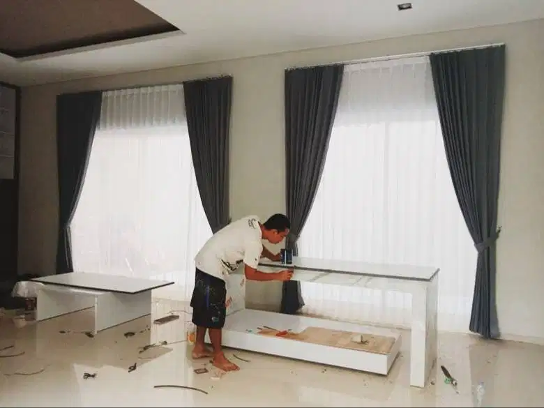 Jasa Tirai Gorden Jendela Gordyn Mewah Hordeng Terbaru Murah