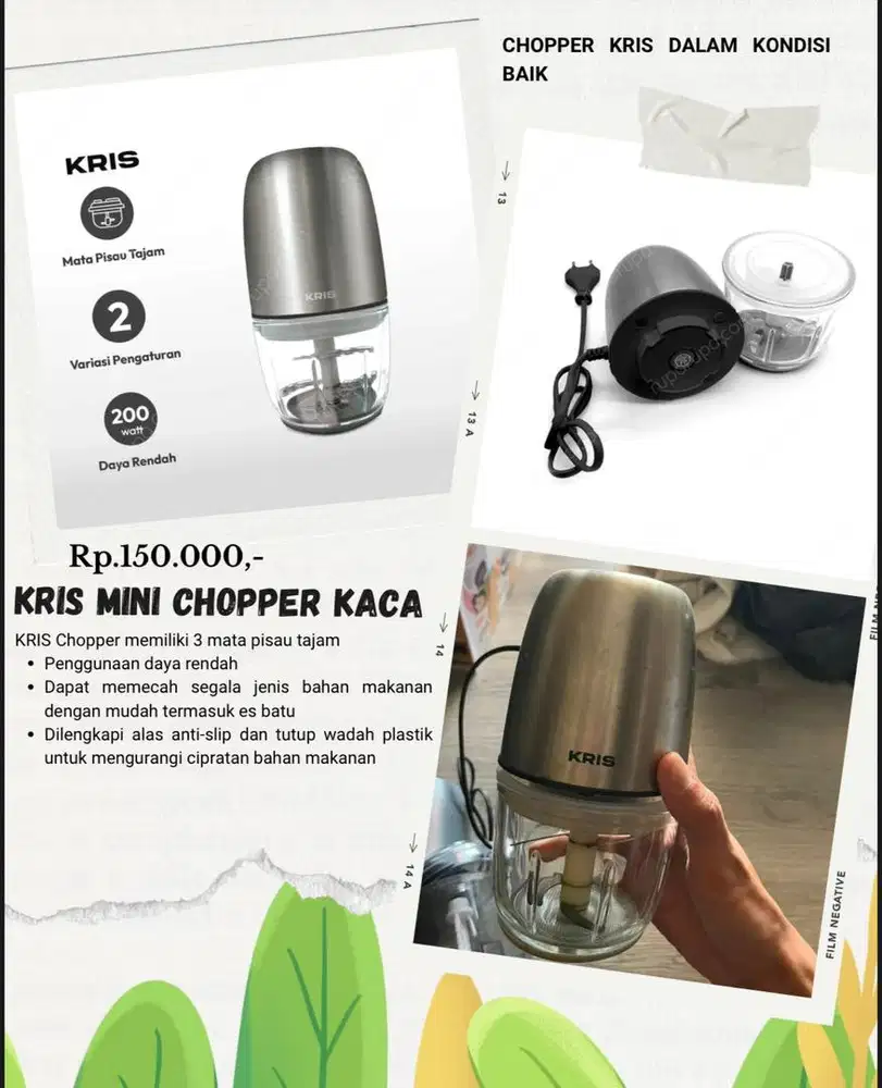 KRIS MINI CHOPPER KACA