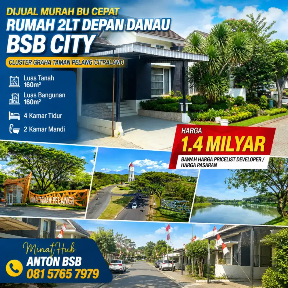 Graha taman pelangi bsb dpn danau citraland ivy park forest hill murah