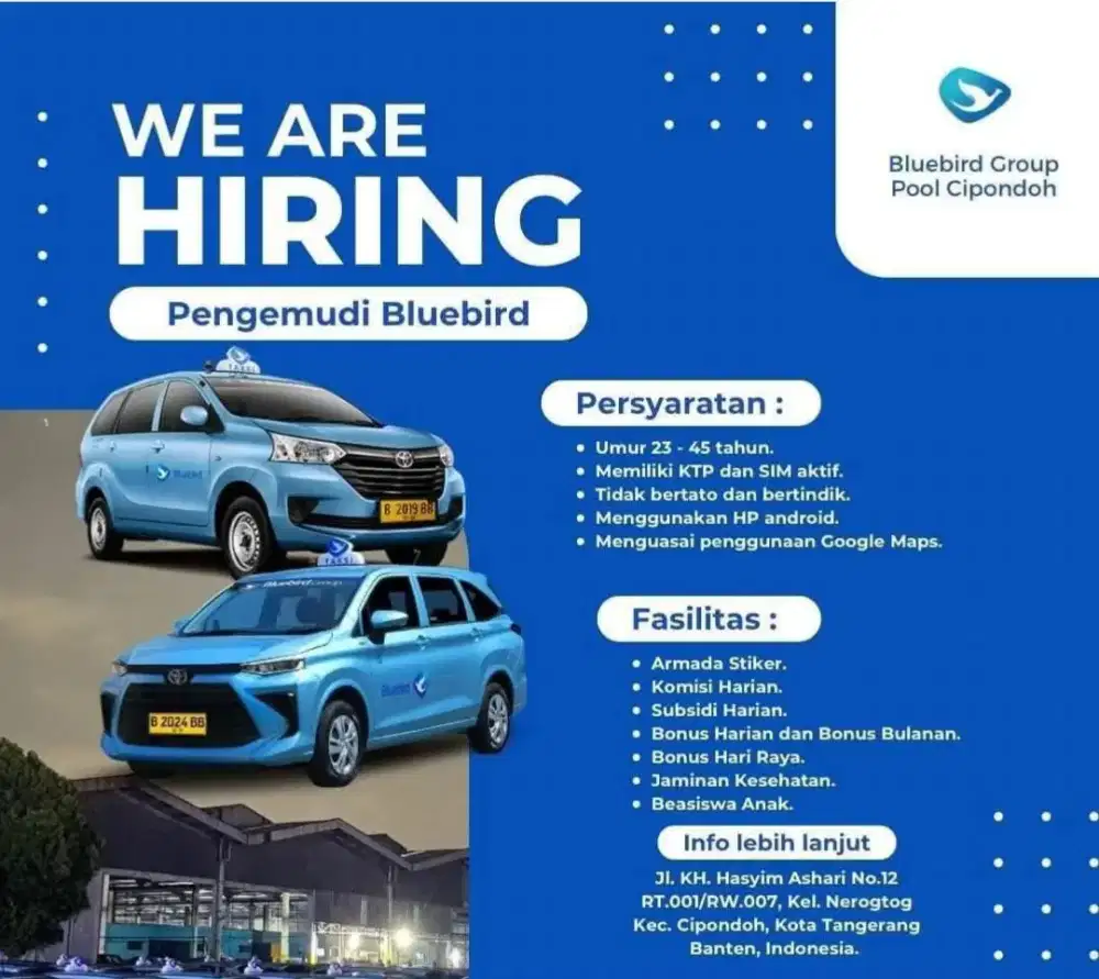 Loker driver taxi Gratis