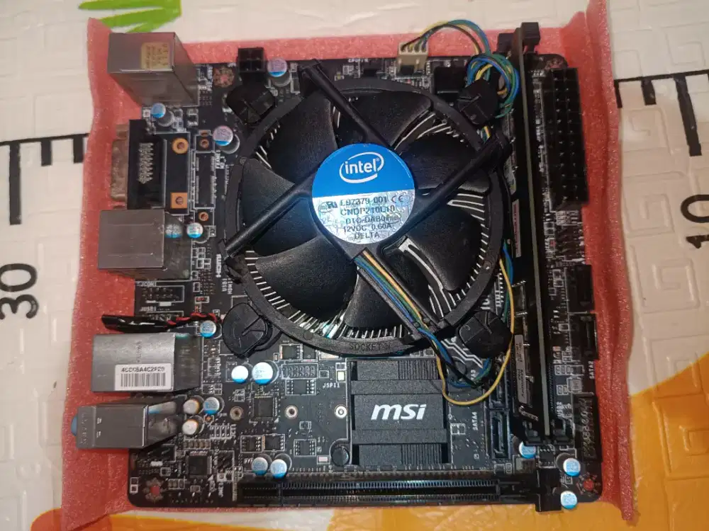 Paket mobo itx h110i i3 6100 ram 1x8gb