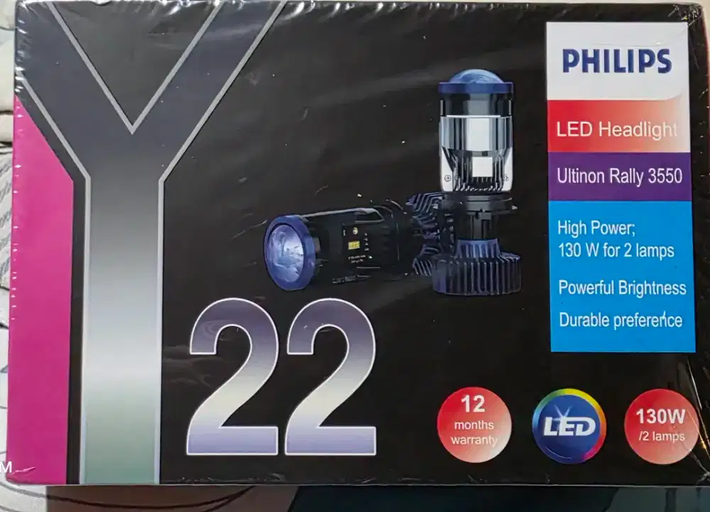 Bohlam LED Philip Ori H4 Y22 130W