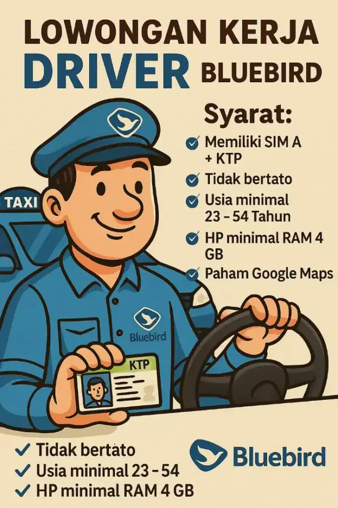 Lowongan Kerja Driver Blue Bird