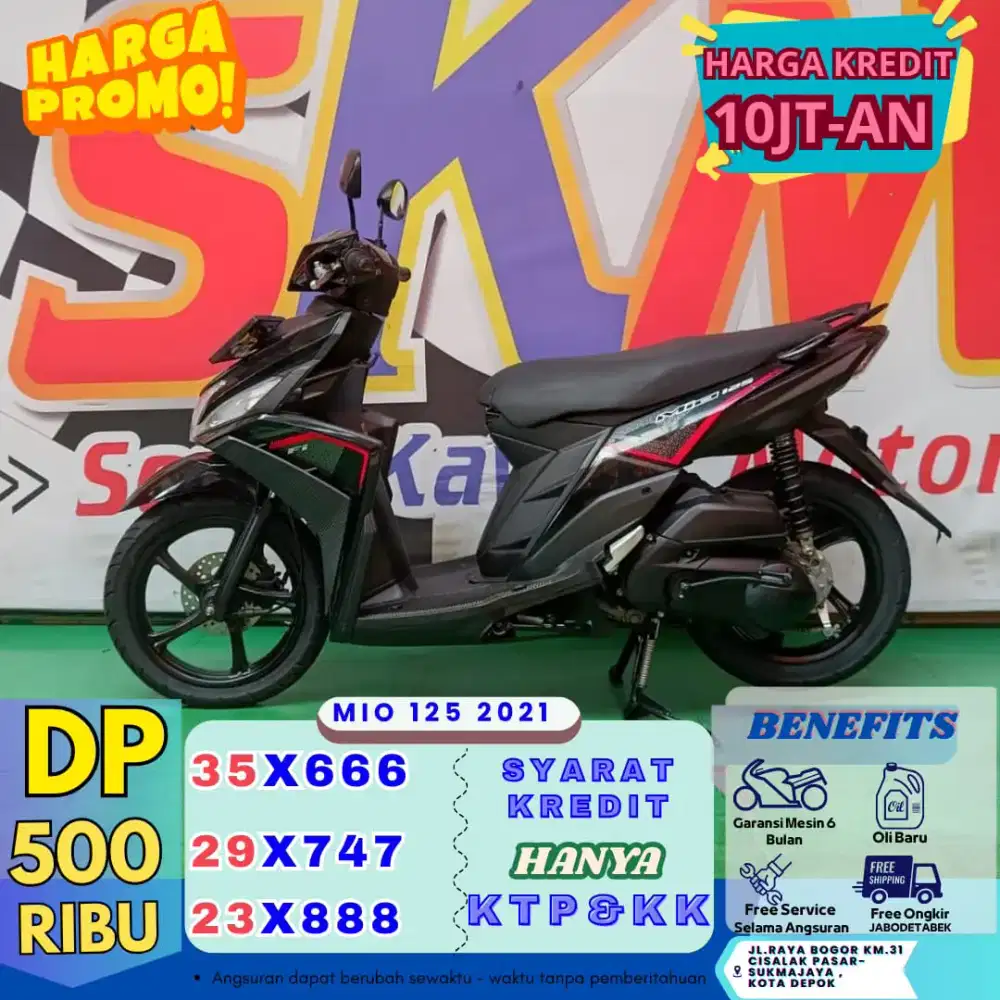 DP murah 500rb Yamaha Mio M3 2021 cash/credit
