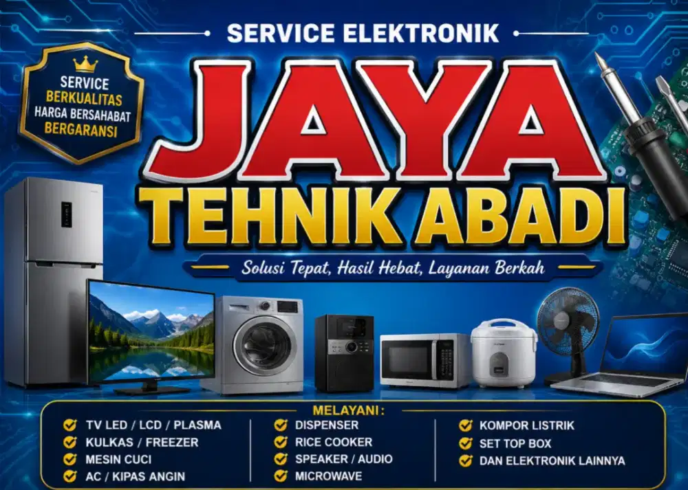 Jasa service AC kulkas mesin cuci pompa air softcase