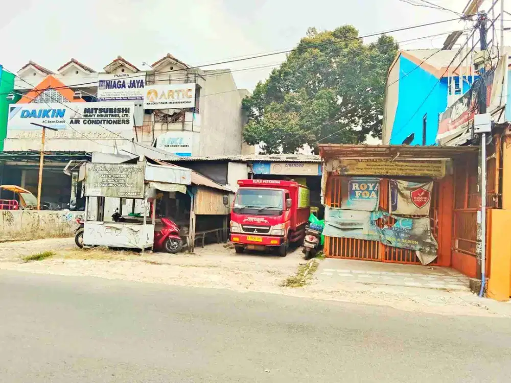 Dijual Cepat Lahan + semi gudang di Jalan Rajawali Cirendeu, Tangerang Selatan