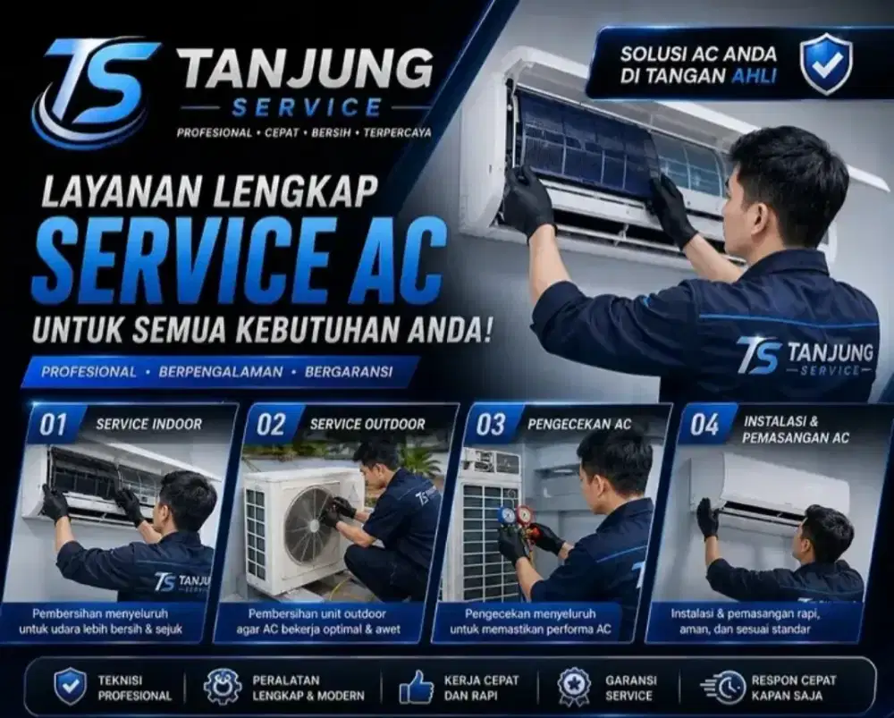 Jasa pasang AC perbaikan kulkas mesin cuci pompa air