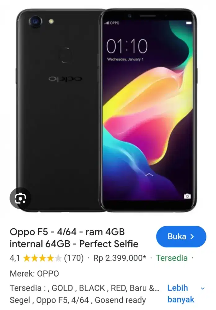 Di jual hp original dana sli android Oppo f 5 ram 4/64  no minus loh