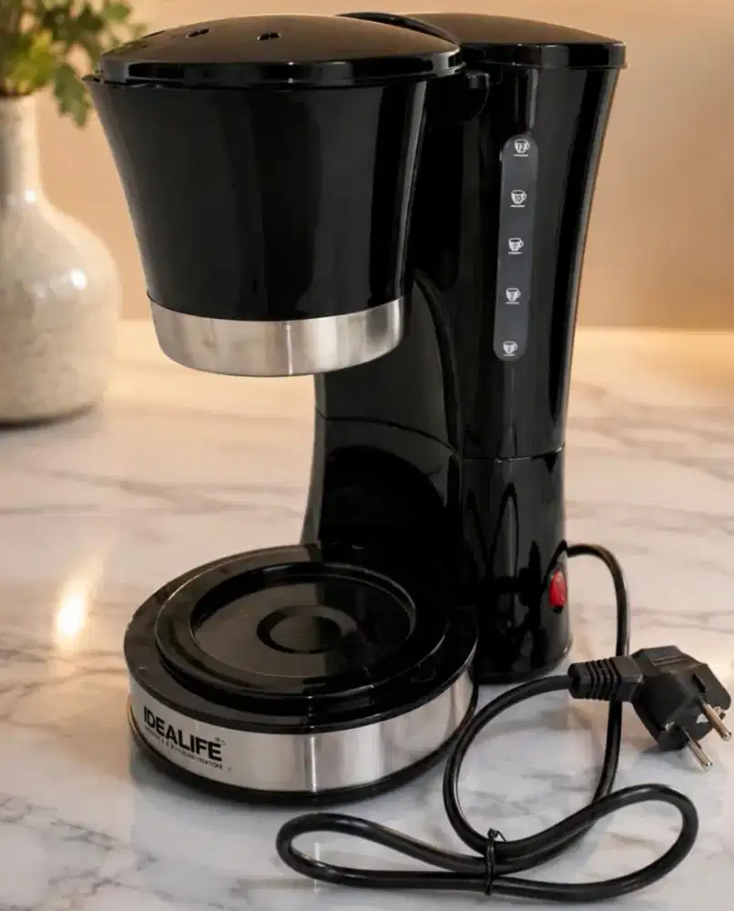 IDEALIFE - Coffee Maker – Mesin Pembuat Kopi -  (1.2 Litre / 12 cups)