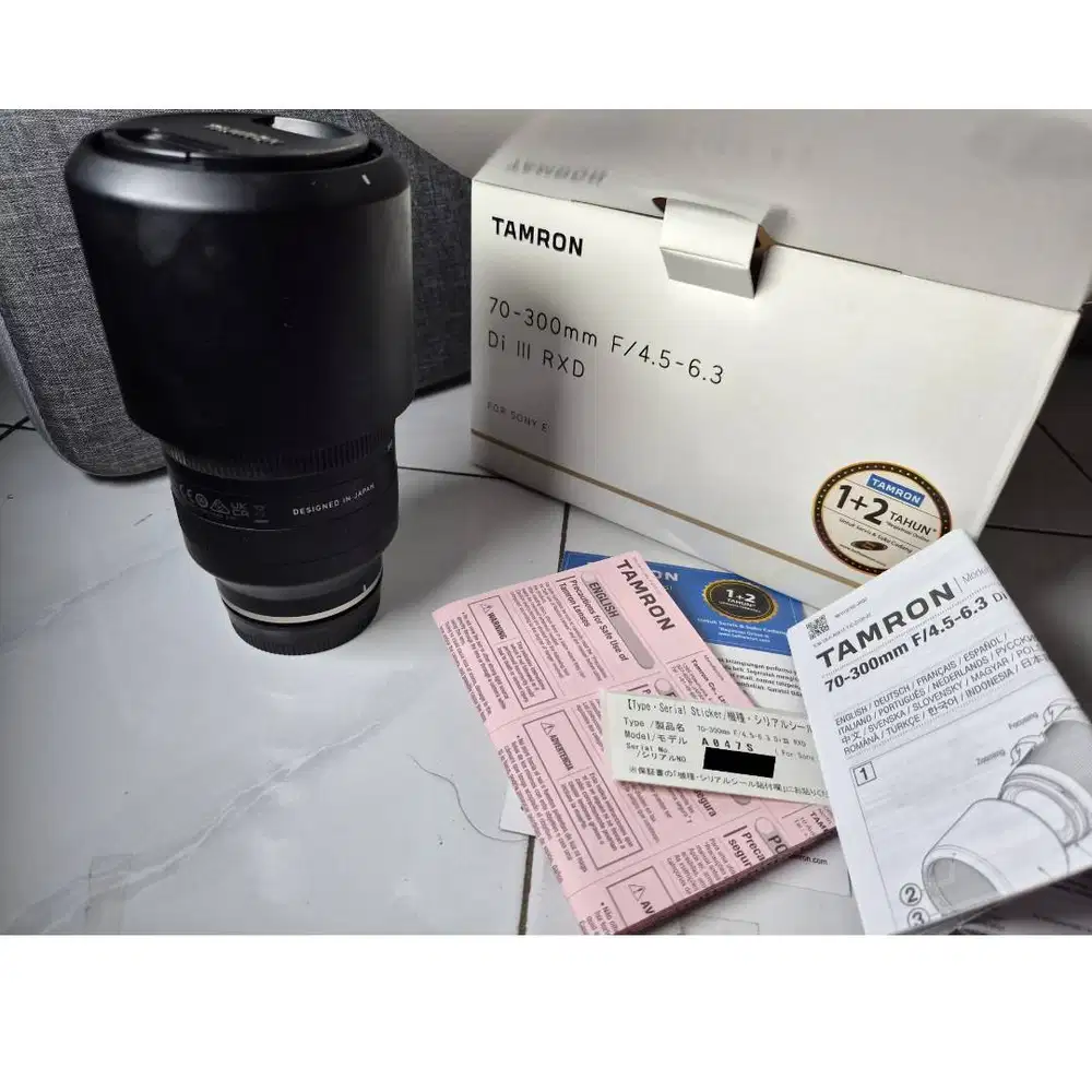 [WTS] Tamron 70-300mm f/4.5-6.3 Di III RXD for Sony E (Fullset-Murah)