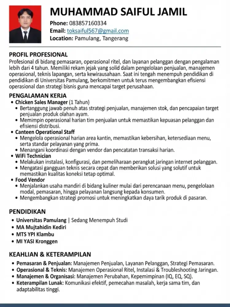 Info loker nya kk