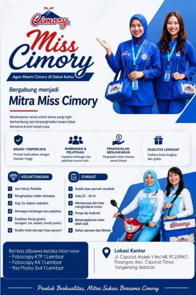 Lowongan Pekerjaan Miss Cimory
