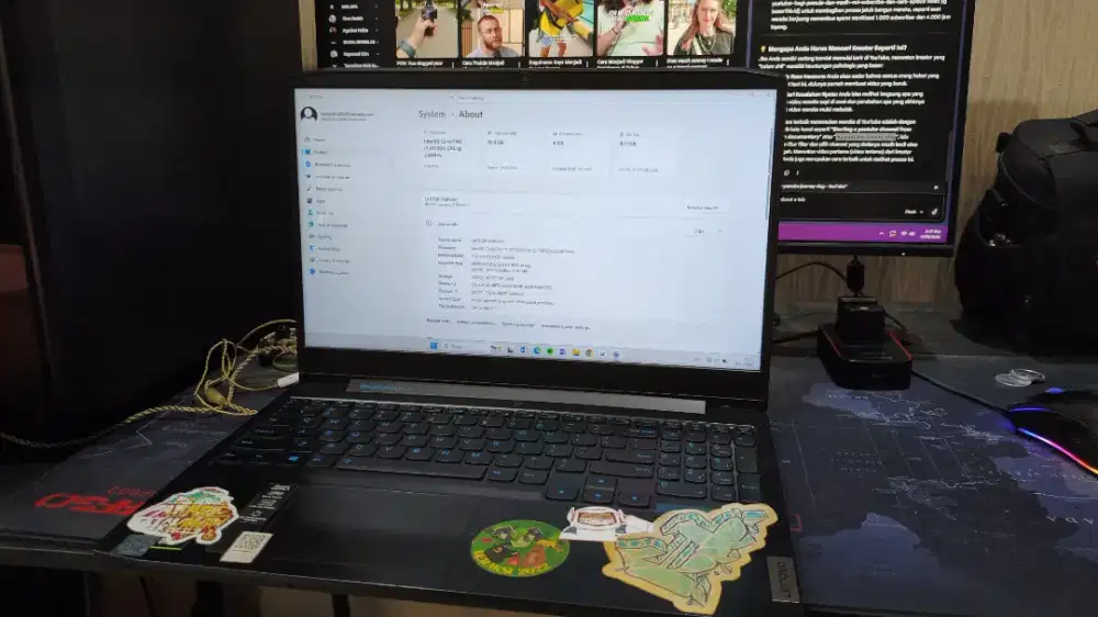 Lenovo IdeaPad Gaming i5 GTX - Rp8.500.000 (Harga Pas)