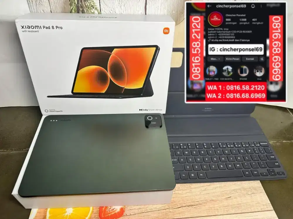 Jual tab XIAOMI PAD 8 PRO 8/256 likenew istimewa belum sebulan pakai