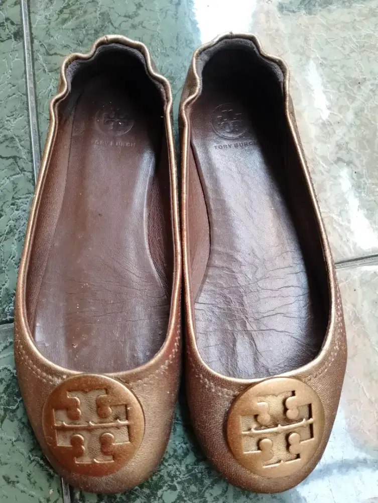 Sepatu Tory Burch Reva Ballet Flats ori,bekas