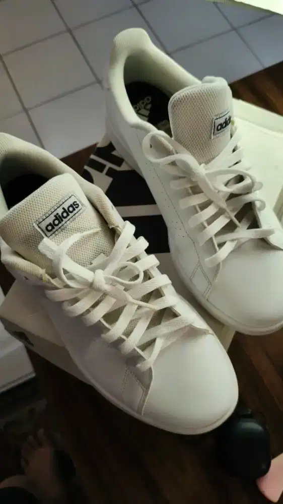 Adidas advantage basic dan Nike jordan low