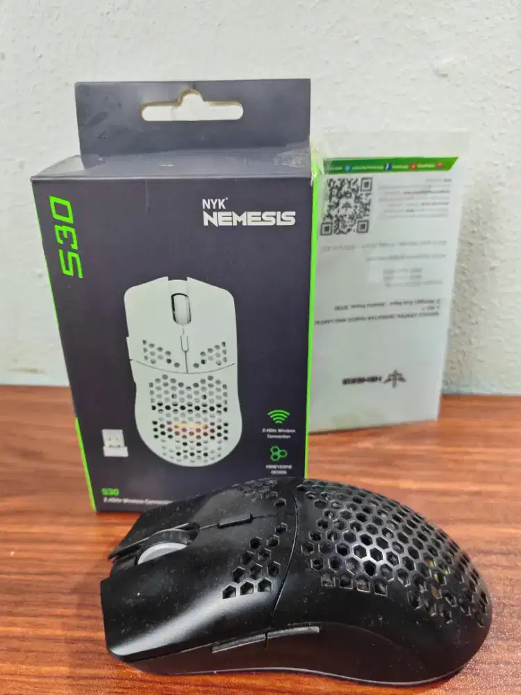 Mouse Wireless Gaming NYK Nemesis S30 Rechargeable Bekas Normal