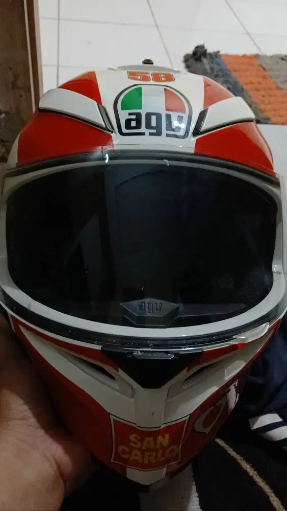 Helm agv.pemakaian 1bulan