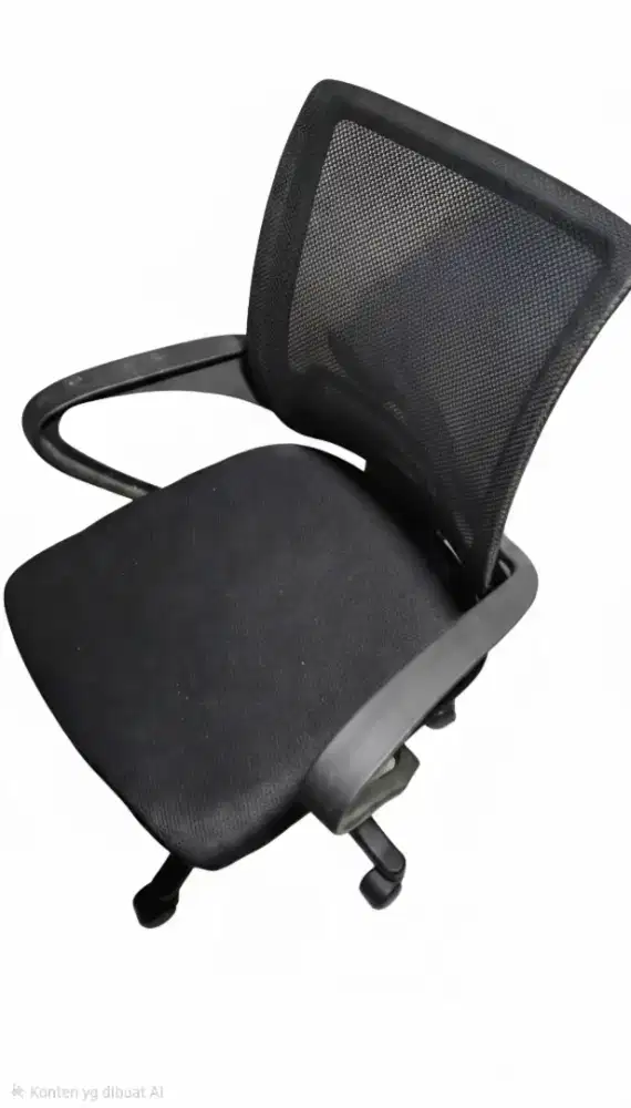Kursi Kantor Ergonomis Mesh Hitam Putar Hidrolik