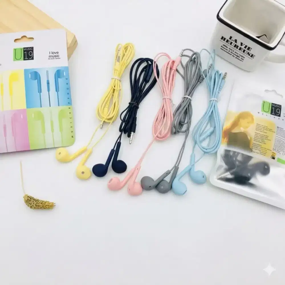 Headset Earphones Kabel Jack Robot JBL Dll