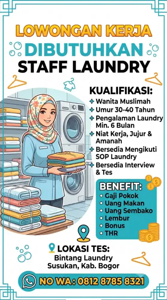 Lowongan kerja laundry